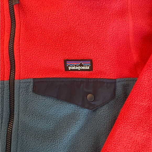 Patagonia Kids Full Zip Up Fleece Hooded Jacket - Picture 5 of 7